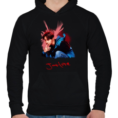 PRINTFASHION j-hope - Férfi kapucnis pulóver - Fekete