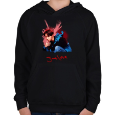 PRINTFASHION j-hope - Gyerek kapucnis pulóver - Fekete gyerek pulóver, kardigán