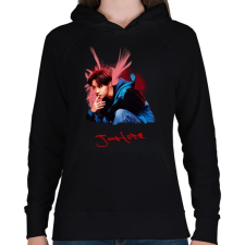 PRINTFASHION j-hope - Női kapucnis pulóver - Fekete női pulóver, kardigán