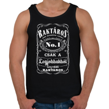 PRINTFASHION Jack Daniels style - Férfi atléta - Fekete atléta, trikó