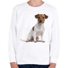 PRINTFASHION Jack Russel kutyás póló - Gyerek pulóver - Fehér
