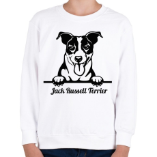 PRINTFASHION Jack Russel Terrier - Gyerek pulóver - Fehér