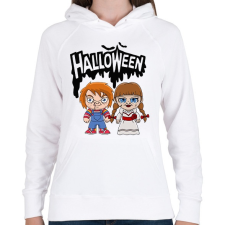 PRINTFASHION jackie annabella - Női kapucnis pulóver - Fehér női pulóver, kardigán