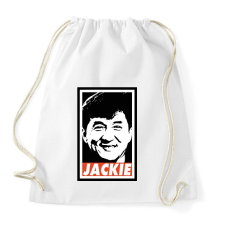 PRINTFASHION Jackie Chan - Sportzsák, Tornazsák - Fehér tornazsák