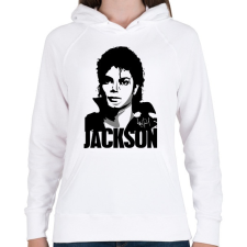 PRINTFASHION Jackson - Női kapucnis pulóver - Fehér női pulóver, kardigán