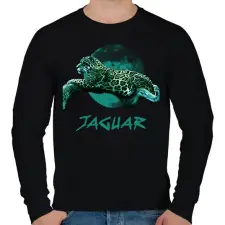 PRINTFASHION JAGUAR BLUE - Férfi pulóver - Fekete férfi pulóver, kardigán