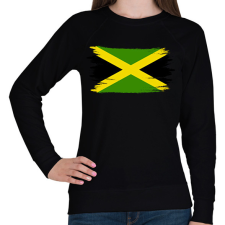 PRINTFASHION Jamaica flag - Női pulóver - Fekete női pulóver, kardigán