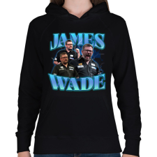 PRINTFASHION James Wade - darts - Női kapucnis pulóver - Fekete női pulóver, kardigán
