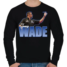 PRINTFASHION James Wade - Férfi pulóver - Fekete férfi pulóver, kardigán