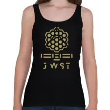 PRINTFASHION James Webb űrtávcső JWST - Női atléta - Fekete női trikó