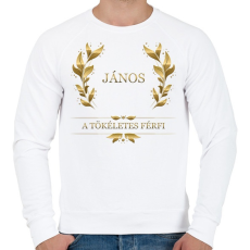 PRINTFASHION János - Férfi pulóver - Fehér