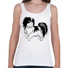 PRINTFASHION Japán Csin - Japanese Chin - Női atléta - Fehér