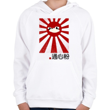 PRINTFASHION Japan is the Wae - Gyerek kapucnis pulóver - Fehér gyerek pulóver, kardigán