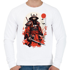 PRINTFASHION Japán ronin - Férfi pulóver - Fehér férfi pulóver, kardigán