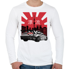 PRINTFASHION Japán sportkocsi - Férfi hosszú ujjú póló - Fehér férfi póló