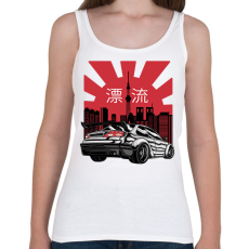 PRINTFASHION Japán sportkocsi - Női atléta - Fehér