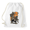PRINTFASHION Japán Szamuráj - Sportzsák, Tornazsák - Fehér