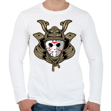 PRINTFASHION Jason a szamuráj  - Férfi hosszú ujjú póló - Fehér férfi póló