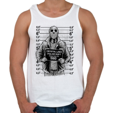 PRINTFASHION Jason - Férfi atléta - Fehér atléta, trikó
