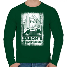 PRINTFASHION Jason húsboltja - Férfi pulóver - Sötétzöld férfi pulóver, kardigán