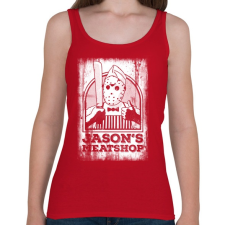 PRINTFASHION Jason húsboltja - Női atléta - Cseresznyepiros női trikó