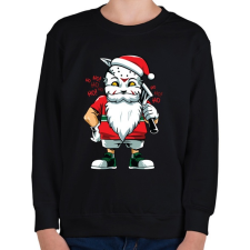 PRINTFASHION Jason mikulás - Gyerek pulóver - Fekete gyerek pulóver, kardigán