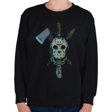 PRINTFASHION Jason Voorhees 5 - Gyerek pulóver - Fekete