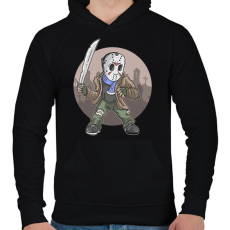 PRINTFASHION Jason Voorhees - Férfi kapucnis pulóver - Fekete