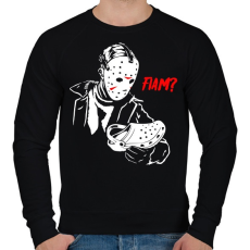 PRINTFASHION Jason Voorhees - Férfi pulóver - Fekete
