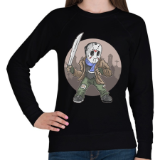 PRINTFASHION Jason Voorhees - Női pulóver - Fekete női pulóver, kardigán