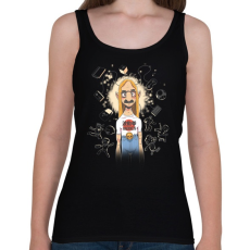 PRINTFASHION játékos - Női atléta - Fekete