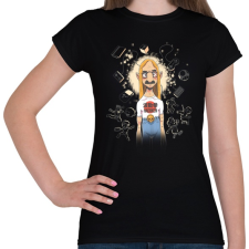 PRINTFASHION játékos - Női póló - Fekete női póló