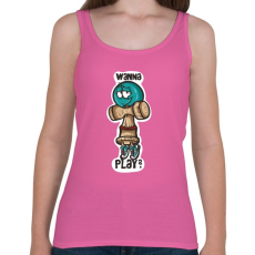 PRINTFASHION Játsszunk? - Női atléta - Rózsaszín