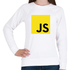 PRINTFASHION JavaScript - Női pulóver - Fehér női pulóver, kardigán
