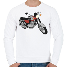 PRINTFASHION Jawa 350 - Férfi pulóver - Fehér