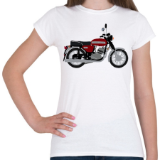 PRINTFASHION Jawa 350  - Női póló - Fehér női póló