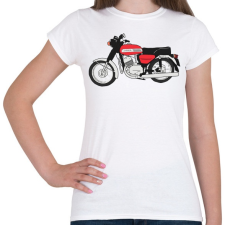 PRINTFASHION Jawa 350 - Női póló - Fehér női póló