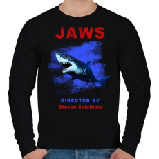 PRINTFASHION JAWS - Férfi pulóver - Fekete