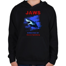 PRINTFASHION JAWS - Gyerek kapucnis pulóver - Fekete