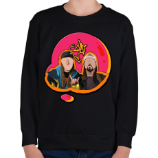 PRINTFASHION Jay és Néma Bob  - Gyerek pulóver - Fekete