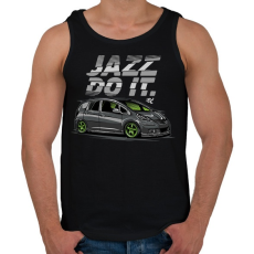 PRINTFASHION Jazz do it - Férfi atléta - Fekete