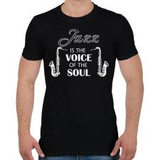 PRINTFASHION Jazz is the soul - Férfi póló - Fekete férfi póló