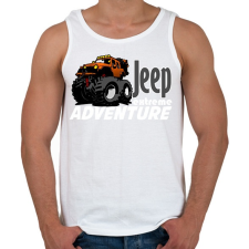 PRINTFASHION jeep extreme - Férfi atléta - Fehér atléta, trikó