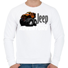 PRINTFASHION jeep extreme - Férfi pulóver - Fehér férfi pulóver, kardigán