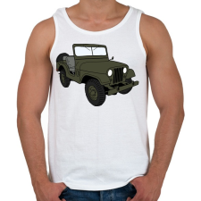 PRINTFASHION Jeep - Férfi atléta - Fehér atléta, trikó