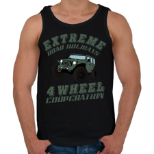 PRINTFASHION jeep - Férfi atléta - Fekete atléta, trikó