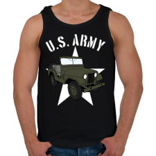 PRINTFASHION Jeep - Férfi atléta - Fekete atléta, trikó