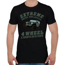 PRINTFASHION jeep - Férfi póló - Fekete férfi póló