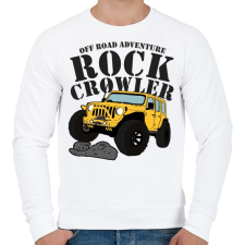 PRINTFASHION Jeep - Férfi pulóver - Fehér férfi pulóver, kardigán