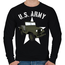 PRINTFASHION Jeep - Férfi pulóver - Fekete férfi pulóver, kardigán